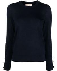 MICHAEL Michael Kors - Button-Fastening Cuff Knit Jumper - Lyst