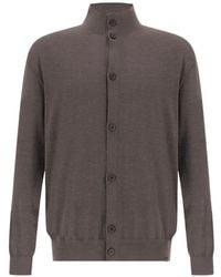 Paul & Shark - High-Neck Button-Up Cardigan - Lyst