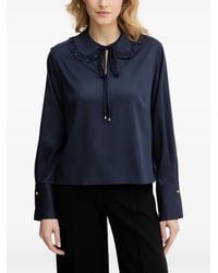 Barbour - Evie Ruffled Tie Blouse - Lyst
