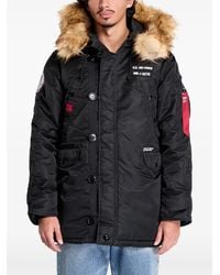 Alpha Industries - Bomber Con Applicazione Logo - Lyst