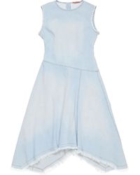 Acne Studios Denim Asymmetric Dress in Blue | Lyst