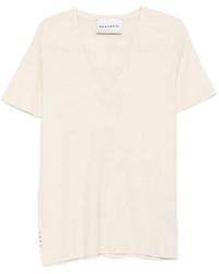 Amaranto - V-Neck T-Shirt - Lyst