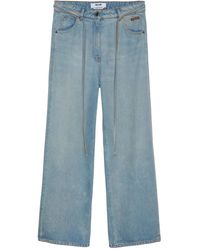 MSGM - Cotton Straight Jeans - Lyst