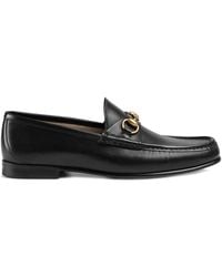 Gucci 1953 Halbschuh aus Leder mit Horsebit - Schwarz