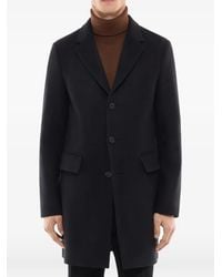 Fursac - Button-Fastening Overcoat - Lyst