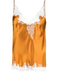 Carine Gilson - Calais-Caudry Lace Silk Camisole - Lyst