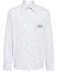 Marine Serre - Floral-print Cotton Shirt - Lyst