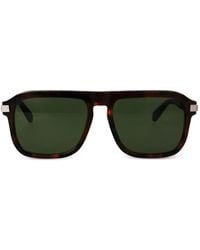 Ferragamo Eyewear - Tortoiseshell-Effect Square-Frame Sunglasses - Lyst