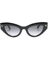 Alexander McQueen - Spike-studs Detail Cat-eye Sunglasses - Lyst
