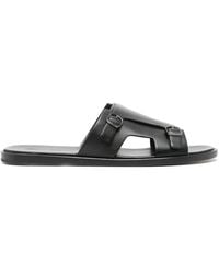 Santoni - Sandalen Mit Doppelter Schnalle - Lyst