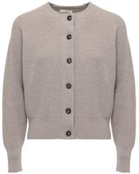 Panicale - Shiny Sequin-Embellished Ribbed Cardigan - Lyst