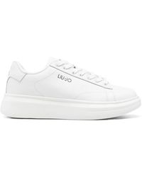 Liu Jo - Logo-plaque Platform Sneakers - Lyst
