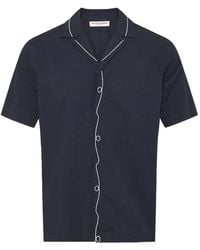 Orlebar Brown - Maitan Border-Embroidery Shirt - Lyst