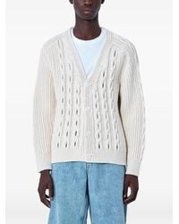 Lacoste - Cable-Knit Cardigan - Lyst