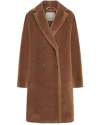 Max Mara - Double-breasted Alpaca Coat - Lyst