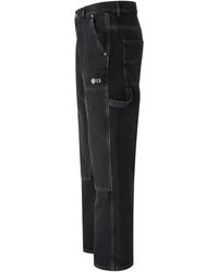 Off-White c/o Virgil Abloh - Flared Jeans Met Stiksel - Lyst