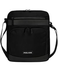 Police - Niel Logo-Patch Messenger Bag - Lyst