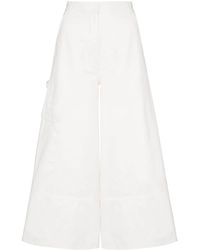 Moncler Pantalon ample à design multi-poches - Blanc