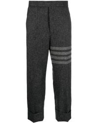 Thom Browne - Bar Wool Trousers - Lyst