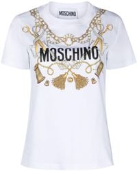Moschino - Graphic-print Organic Cotton T-shirt - Lyst