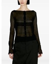 032c - Vest Met Lange Mouwen En Knopen - Lyst