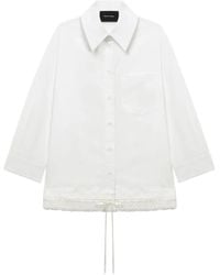 Simone Rocha - Blouse Met Kanten Afwerking En Zak - Lyst