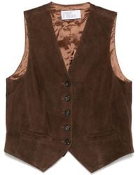 GIUSEPPE DI MORABITO - Button-Fastening Suede Waistcoat - Lyst