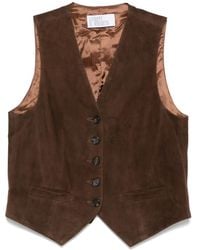 GIUSEPPE DI MORABITO - Button-Fastening Suede Waistcoat - Lyst
