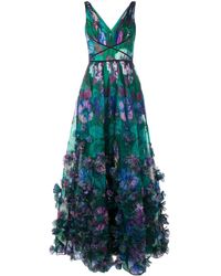 Marchesa notte Abito da sera - Verde