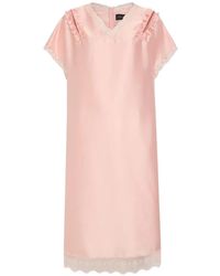 Simone Rocha - Lace-Trim Ruffled Mini Dress - Lyst