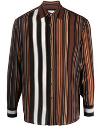 Etro - Vertical Striped Long Sleeve Shirt - Lyst