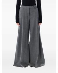 Thelatest - Pleated Wide-Leg Trousers - Lyst