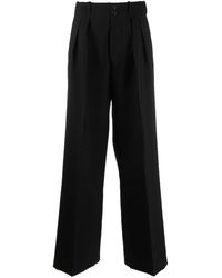 Plan C - Pleat-detail Tailored Trousers - Lyst