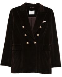 Circolo 1901 - Double-Breasted Velvet Jacket - Lyst