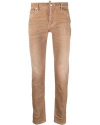 DSquared² - Skinny-Jeans mit Farbklecksen - Lyst