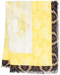 Pierre Louis Mascia - Floral-Print Fringed Scarf - Lyst