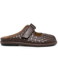 SERGIO MORETTI FIRENZE - Woven Buckle-Fastening Slippers - Lyst