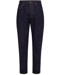 Brunello Cucinelli - Jean À Logo Brodé - Lyst