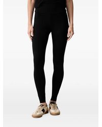 EA7 - Logo-Print Leggings - Lyst