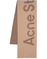 Acne Studios - Fular con logo en jacquard - Lyst