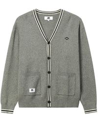 Chocoolate - Stripe-Trim V-Neck Cardigan - Lyst