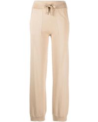 Lorena Antoniazzi - Fine-Knit Drawstring-Waist Trousers - Lyst