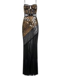 Roberto Cavalli - Maxi-Jurk Met Luipaardprint - Lyst
