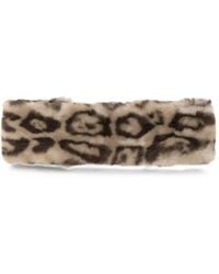 Apparis - Leopard-Print Faux-Fur Headband - Lyst