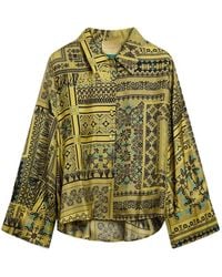 Momoní - Chemise En Soie Rimma À Imprimé Graphique - Lyst