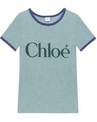 Chloé - Fitted Logo T-shirt - Lyst