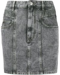 Étoile Isabel Marant Kurzer Jeansrock - Grau