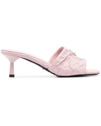 Prada - Mules Con Placca Logo - Lyst