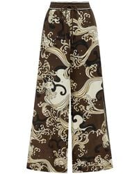 ALÉMAIS - Otis Wave-Print Trousers - Lyst