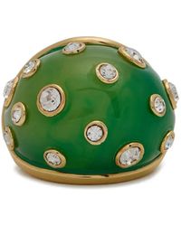 Kenneth Jay Lane - Crystal-Embellished Ring - Lyst